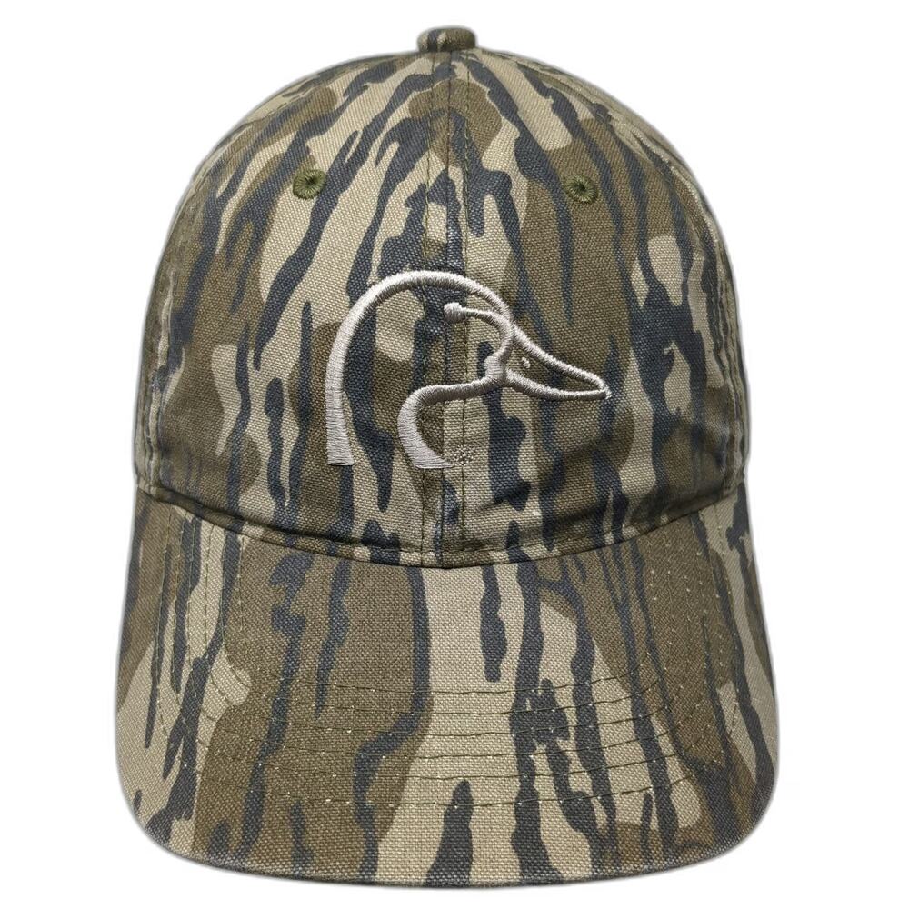 Ducks Unlimited Baseball Cap Green Camo One Size Duck Logo Slideback Hat Hunting